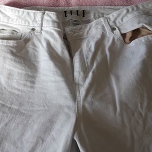 Elle white skinny jeans
